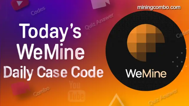 WeMine Daily Case Code cover