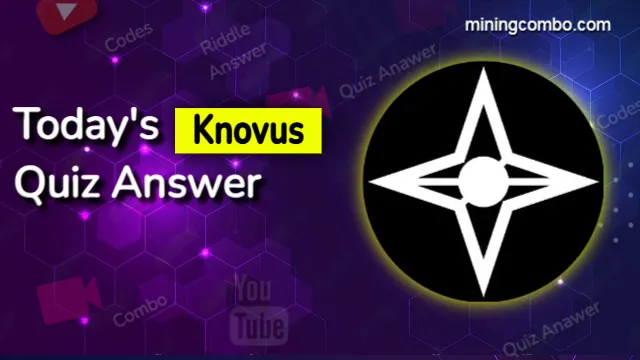 Knovus Daily Quiz Answer